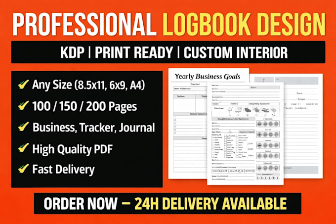 design a custom logbook for your business or personal use