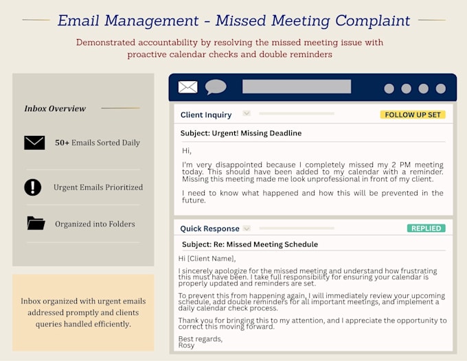 professionally manage your email and calendar