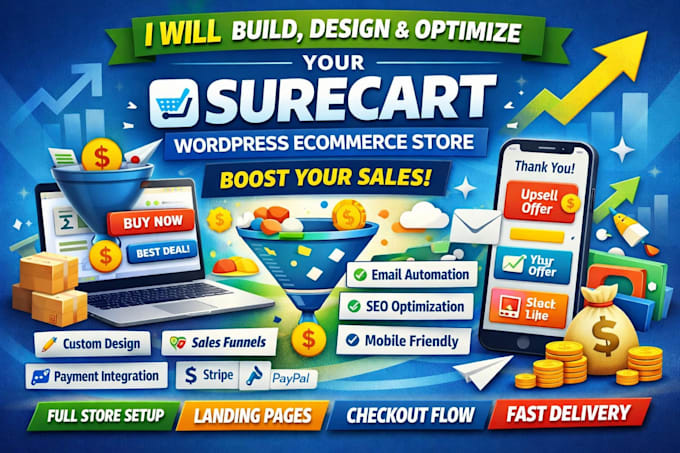 setup surecart wordpress ecommerce website customize checkout samcart migration