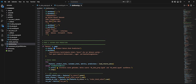 build a machine learning dashboard for your e commerce shop