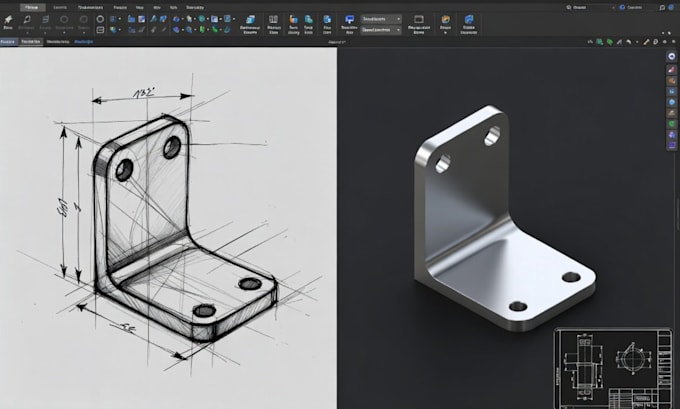 3d cad mechanical design, solidworks assembly, 2d drawing ...