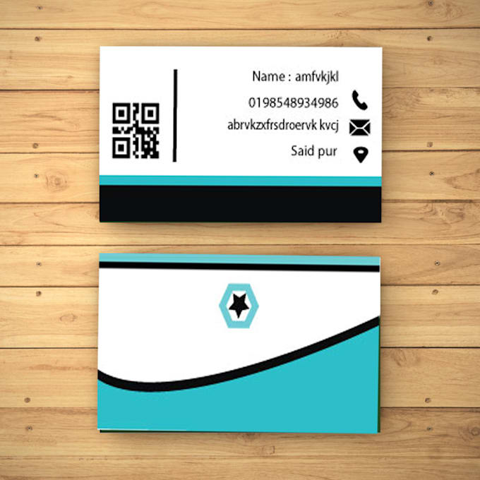 stylish business card and logo design