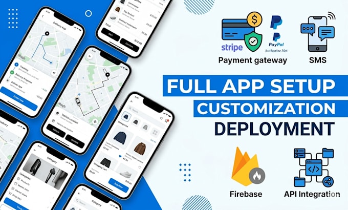 install a customized codecanyon flutter app for android ios with a backend