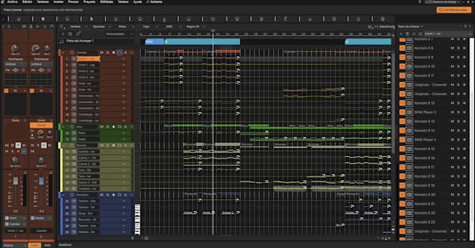 compose experimental cinematic music for your project
