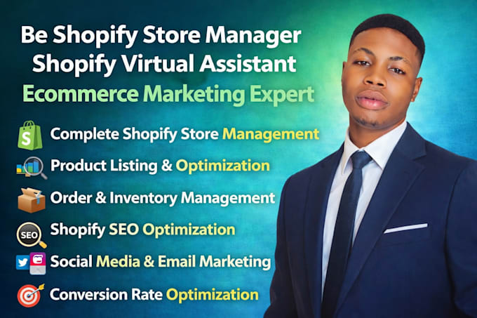 be shopify store manager shopify virtual assistant ecommerce marketing expert
