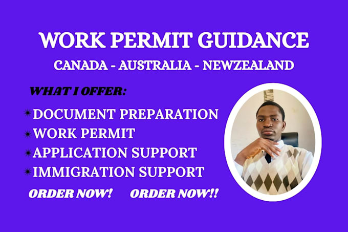 help apply for immigration, PR, and work permit for canada, australia nz