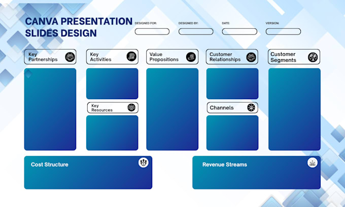 Design stunning canva pitch deck presentation slides instagram post ...