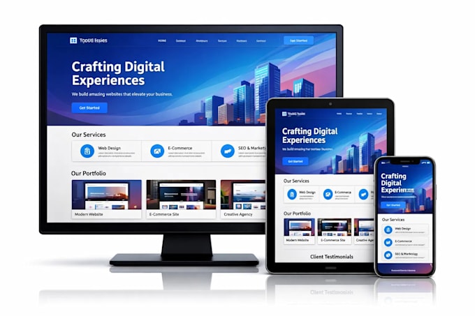 create a professional website