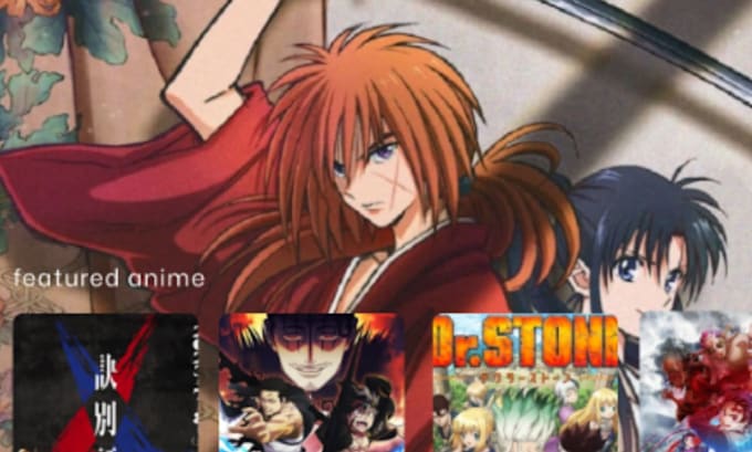 design unique anime website for any product comics website