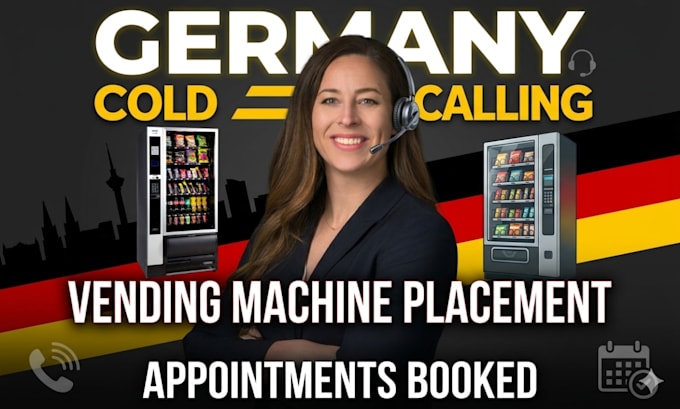 do germany cold calling for vending machine, b2b leads and appointment setting