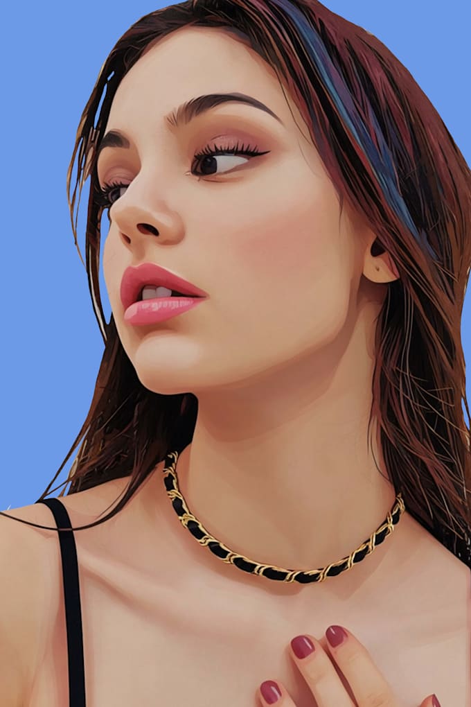 draw a realistic portrait digitally