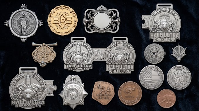 create 3d coins, medals and badges for casting and 3d printing