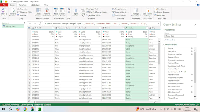 clean and automate your data using excel power query