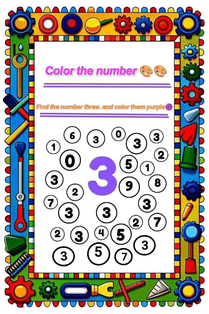 design custom coloring worksheets for preschool