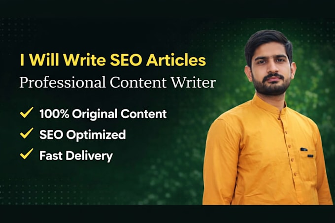 write seo friendly content and articels for your wabsite