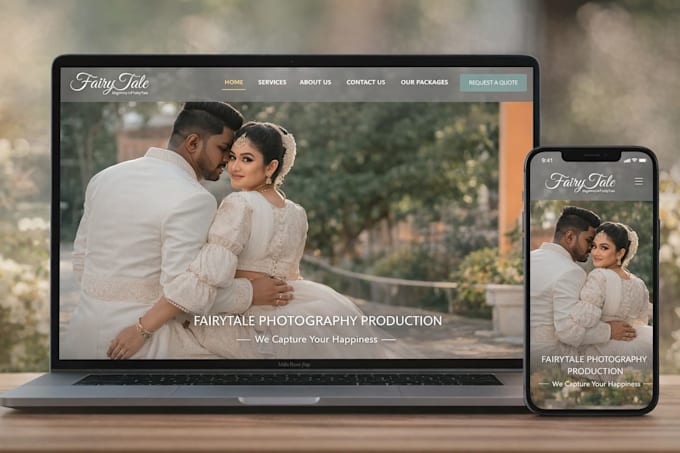 create your web site using larevel