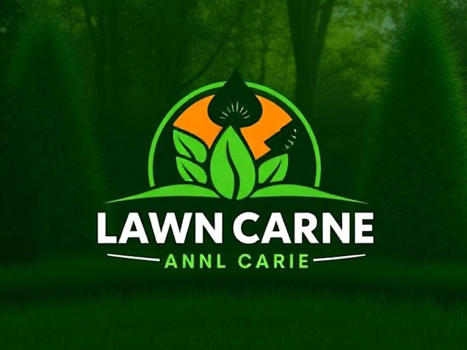 design lawn care and landscaping logo