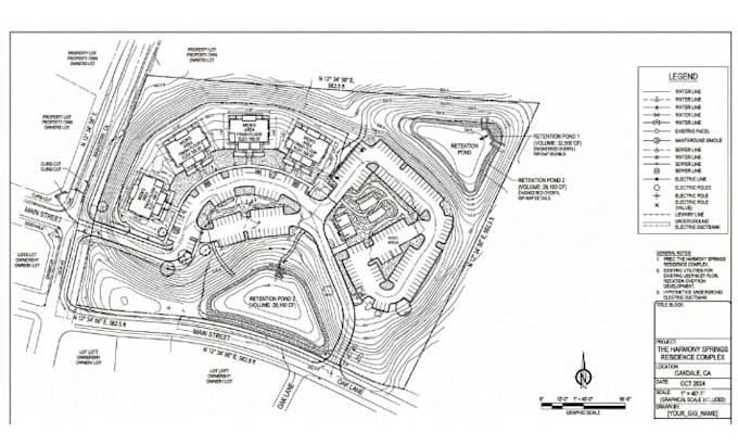 draw 2d site plan, plot plan, property layout, permit drawing, landscape plan