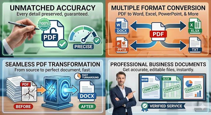 convert PDF and word and scans to editable excel, docs