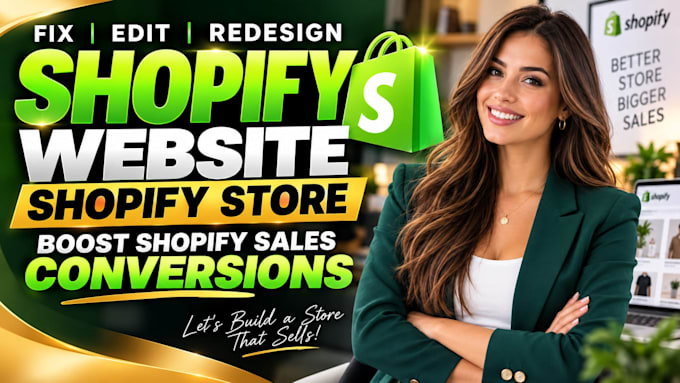 fix edit redesign shopify website shopify store boost shopify sales conversions