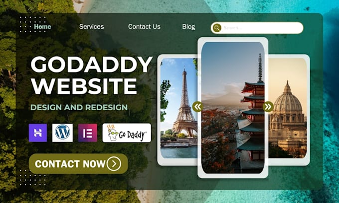 design build godaddy website redesign godaddy website development godaddy seo