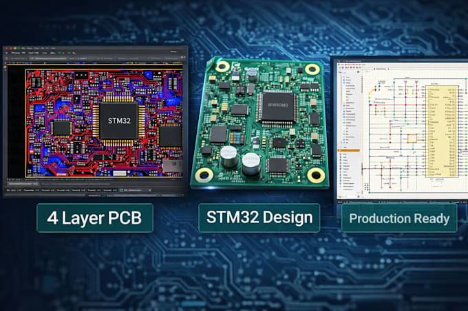Design schematics, custom pcb design, gerber files, kicad, altium ...