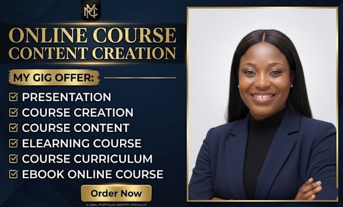 create professional online course content, course curriculum and lesson plans