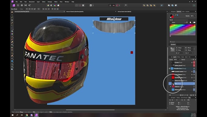 convert fbx obj to kn5 design arma custom helmet