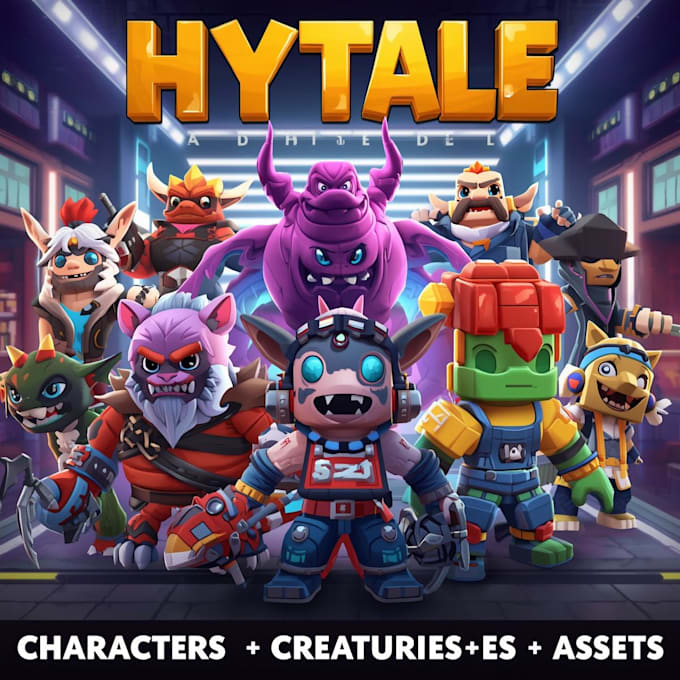 create custom hytale models characters creatures and assets,hytale mod, hytale
