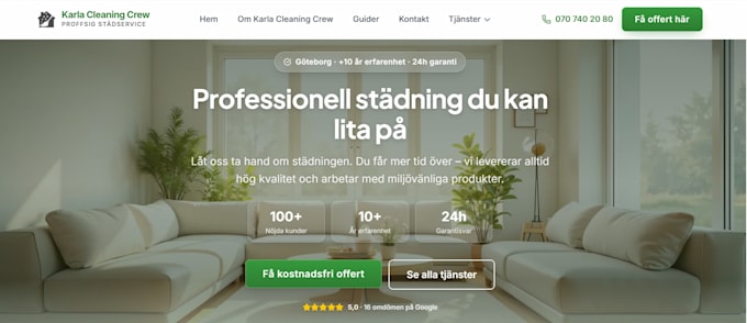 build a modern nextjs business website with fast delivery