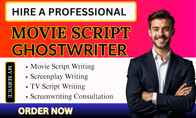 write screenwriting, movie script, screenplay, TV script feature film