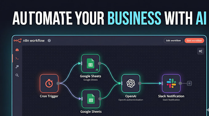 build ai automation workflows for your business using n8n