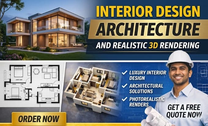 interior design architecture and realistic 3d rendering
