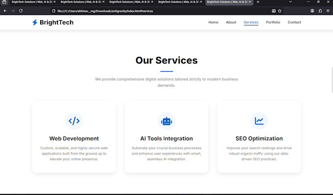 cerate web site and web development