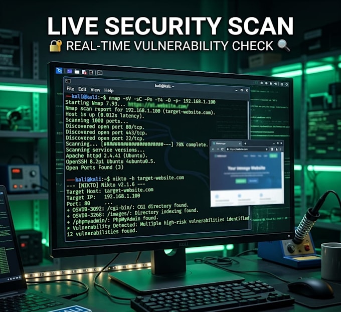 professional website security audit and vulnerability scan