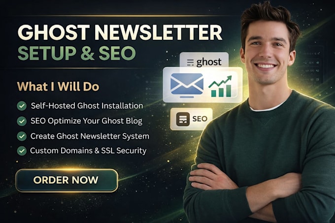 setup ghost newsletter cms ghost website SEO ghost selfhosted ghost installation