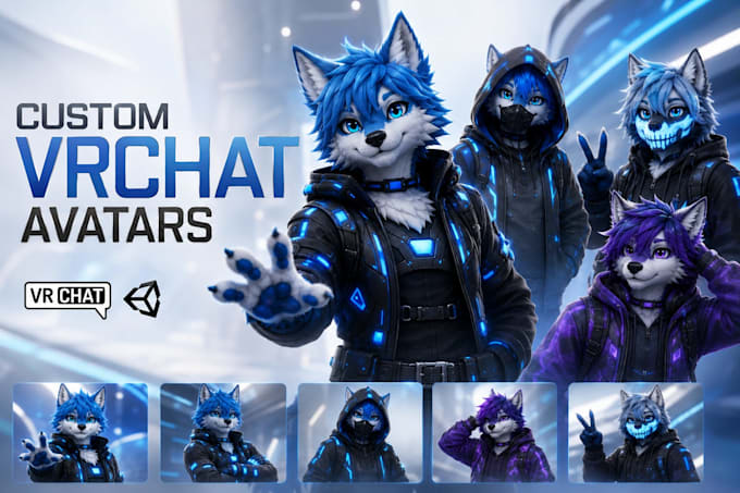 professionally fix vrchat avatar, rig, convert and upload vrchat or furry avatar