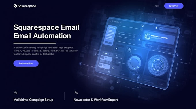 do squarespace email automation, mailchimp, email campaign ,newsletter forms n8n