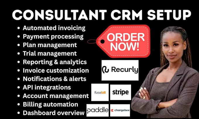 setup subscription billing CRM chargebee recurly stripe billing paddle fusebill