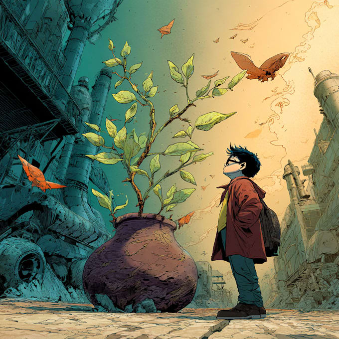 comic book illustration with comic book illustrator