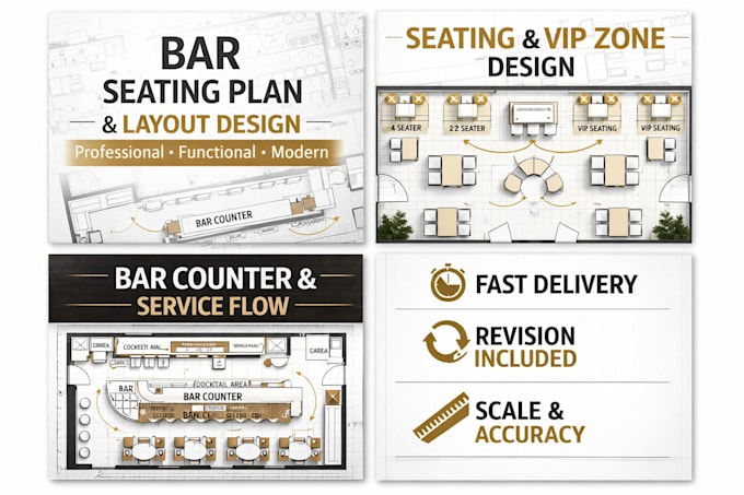 design restaurant cafe and bar floor plan layout
