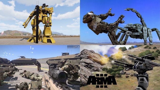 enhance and upgrade arma 3 with the locust mech