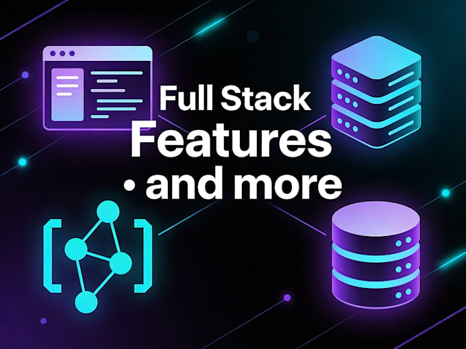 develop a full stack web app with frontend, backend and API