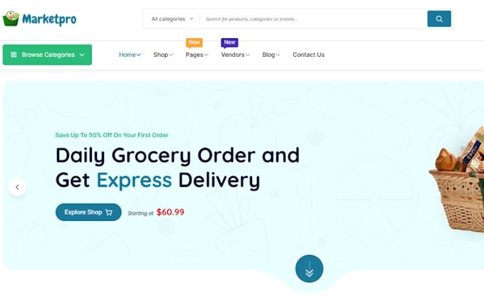 design wholesale website b2b ecommerce supplier website
