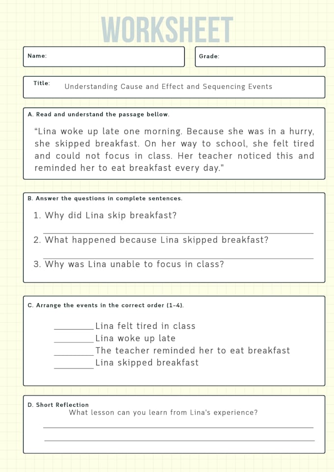 create educational worksheets and lesson plans