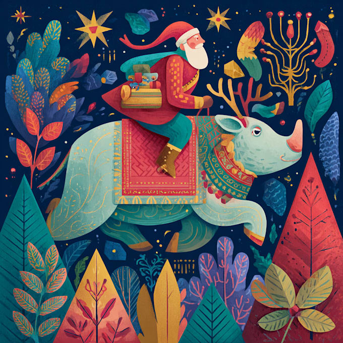 create festive holiday christmas design illustration