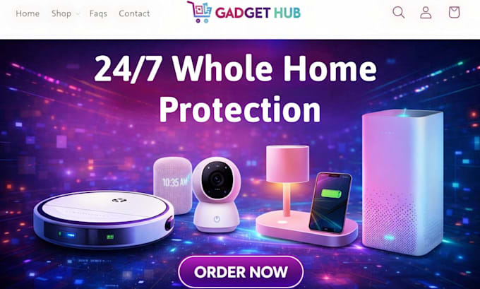 design high converting tech gadget website phone store electronics shopify store