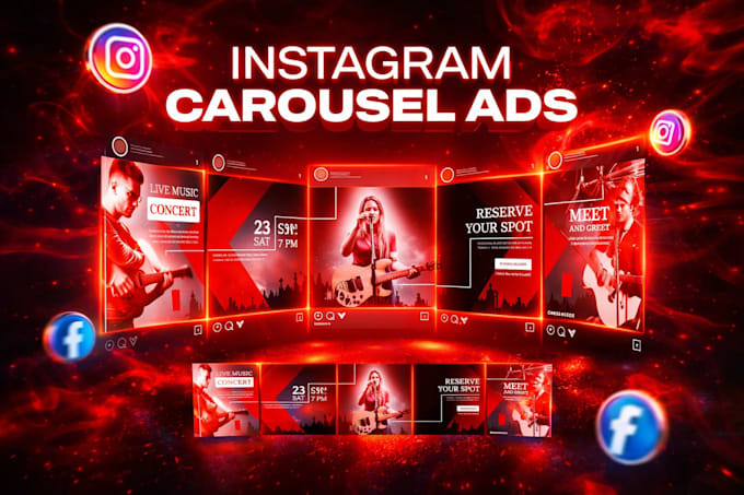do instagram carousel posts ads design canva carousel social media carousel post