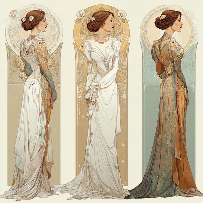draw anything in art nouveau style