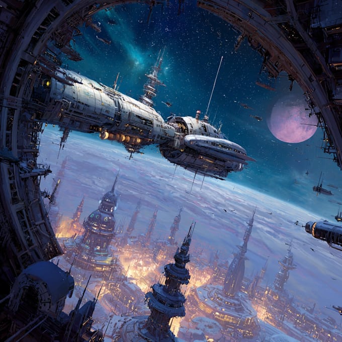 sci fi illustration and sci fi art